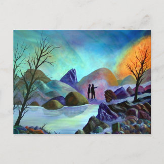 Strange Sighting - Weird Lights Postcard