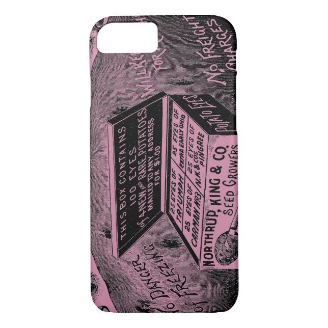 Strange vintage potato advert Case-Mate iPhone case (Back)