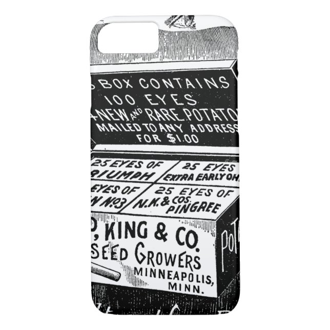 Strange vintage potato advert Case-Mate iPhone case (Back)