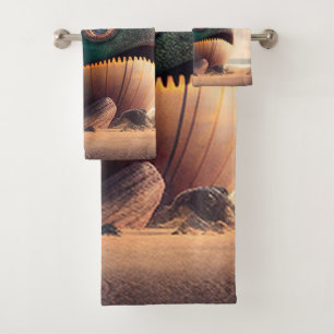 Strange Whale Bath Towel Set