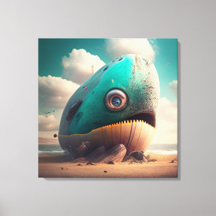 Strange Whale Canvas Print