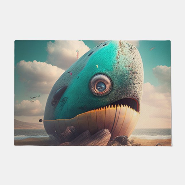 Strange Whale Doormat (Front)