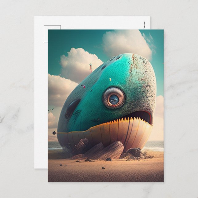 Strange Whale Holiday Postcard (Front/Back)