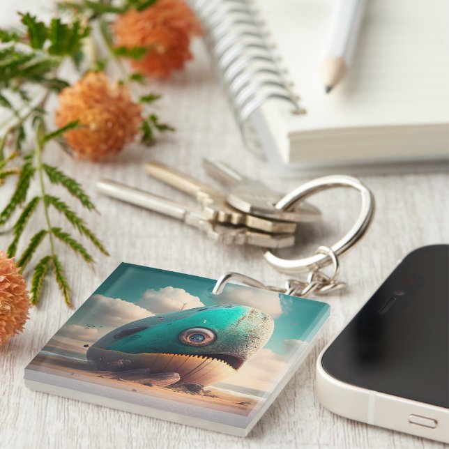 Strange Whale Key Ring (Front Right)