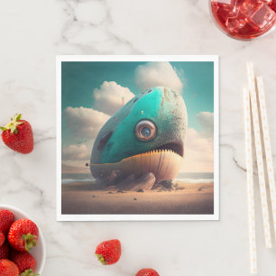 Strange Whale Napkin