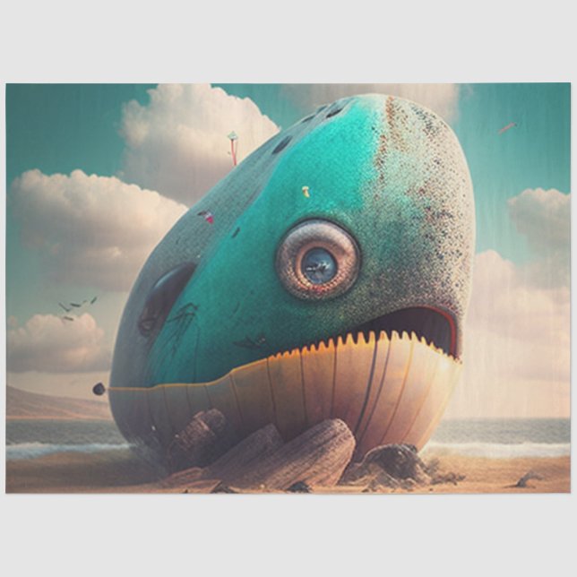 Strange Whale Tissue Paper (Front)