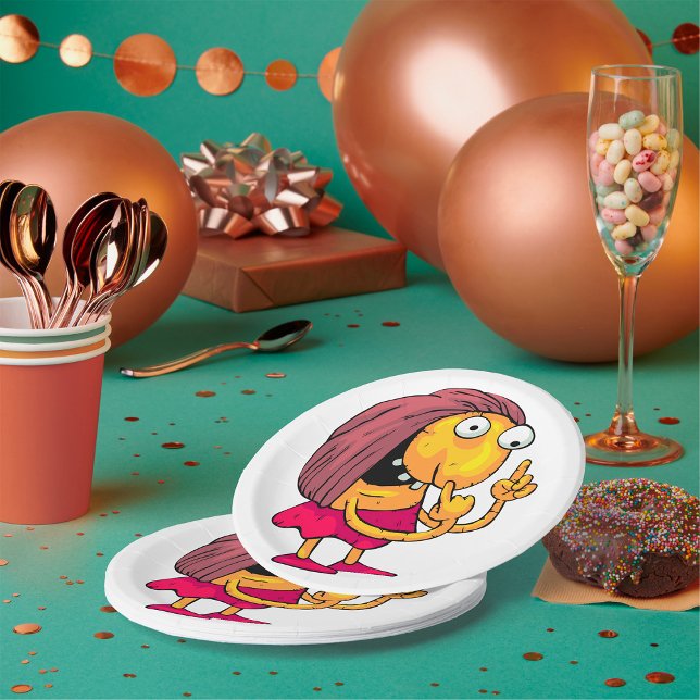 Strange Woman Paper Plates (Creator Uploaded)