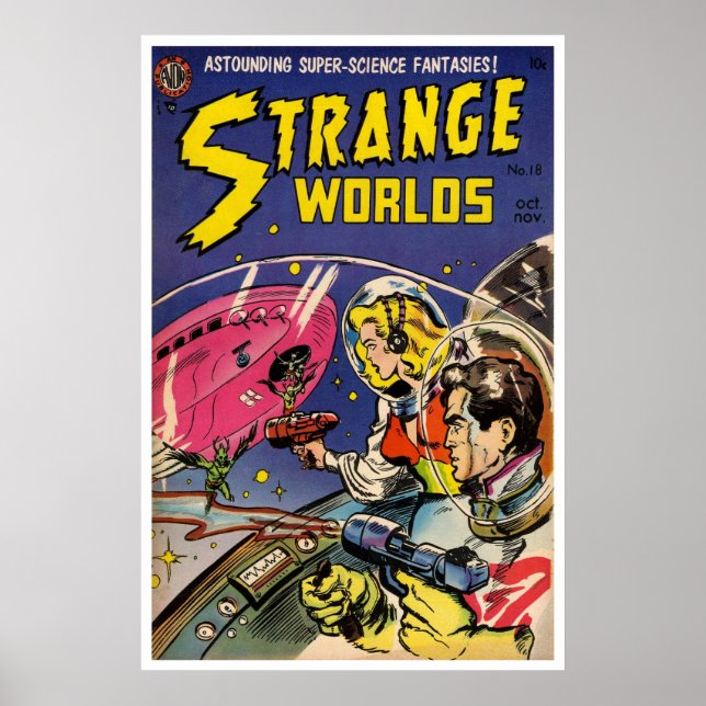 Strange Worlds #18 (1954) Poster (Front)