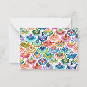 STRANGEBOW Colourful Scallop Note Card