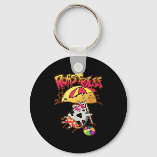 Stranger Dustin Love Roast Beef Beach Cow Tv Parod Key Ring