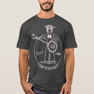 Stranger Dustin Loves Banjo Funny Parody 1986 T-Shirt