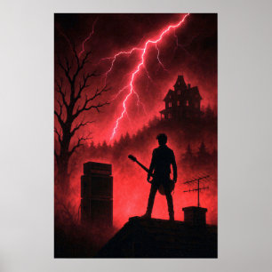 Stranger Guitar Minimalist Art Poster