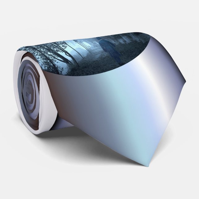 Stranger in the Park in Night Fog Tie (Rolled)