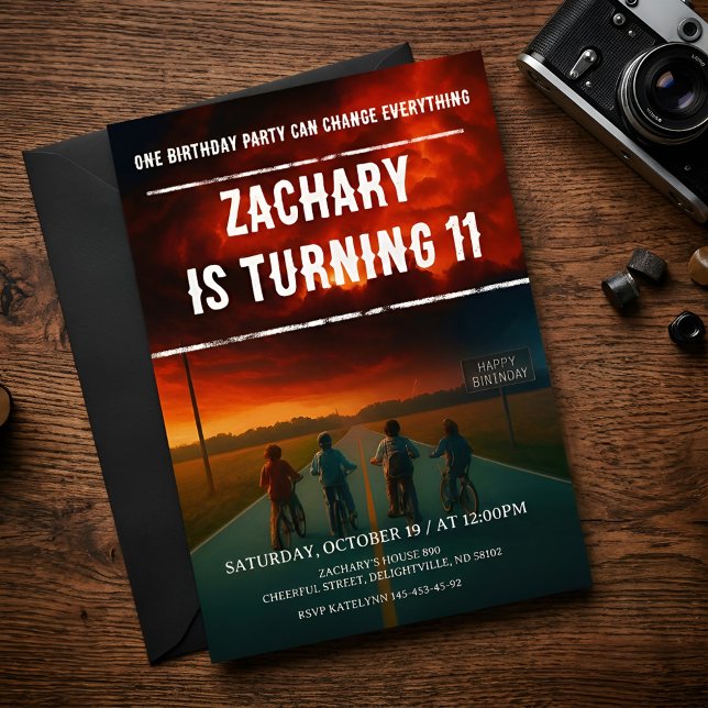 Stranger Things–Inspired Birthday Invitation Party (Creator Uploaded)
