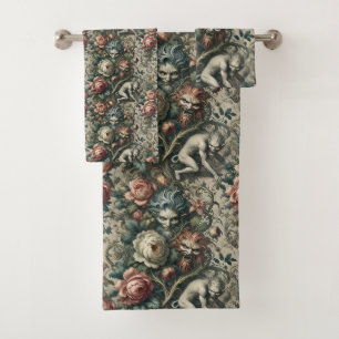 Strangers in the Park at Night – Gothic Victorian Bath Towel Set