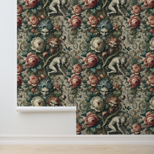 Strangers in the Park at Night – Gothic Victorian Wallpaper