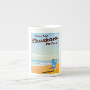 Stranraer Scotland vintage travel poster Bone China Mug