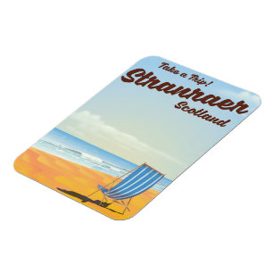 Stranraer Scotland vintage travel poster Magnet