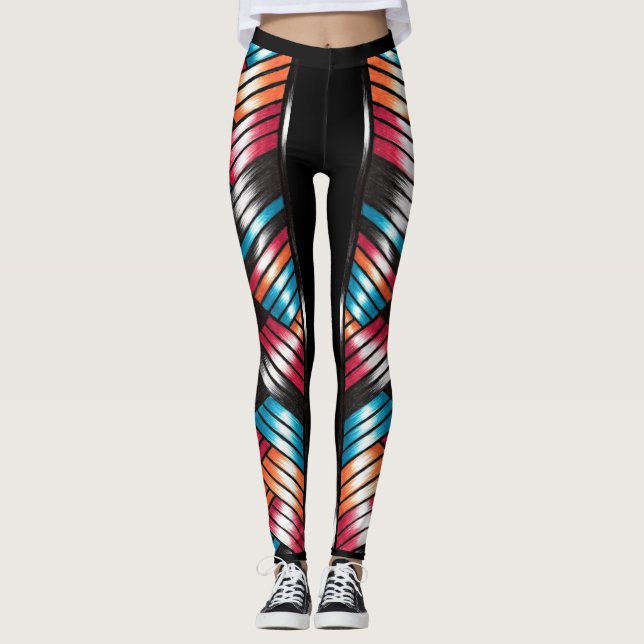 Strapped In Colour Leggings (Front)