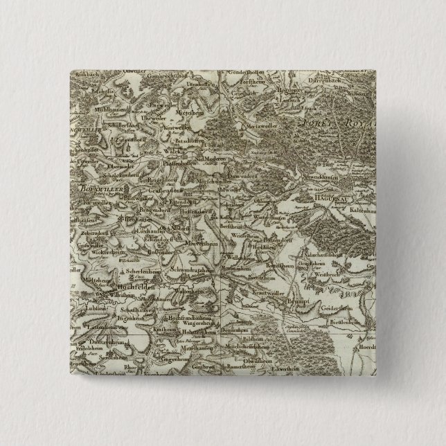 Strasbourg 15 Cm Square Badge (Front)