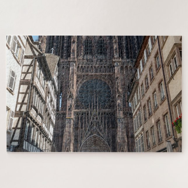 Strasbourg Alsace France  Cathédrale Notre Dame de Jigsaw Puzzle (Horizontal)
