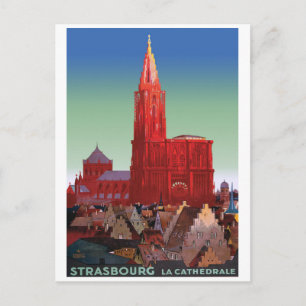 Strasbourg Cathedral, France Postcard