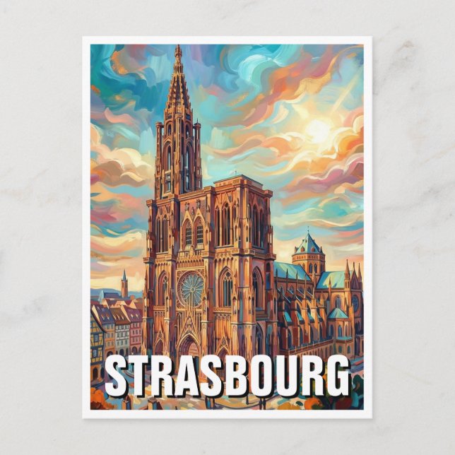 Strasbourg Cathedral Postcard (Front)