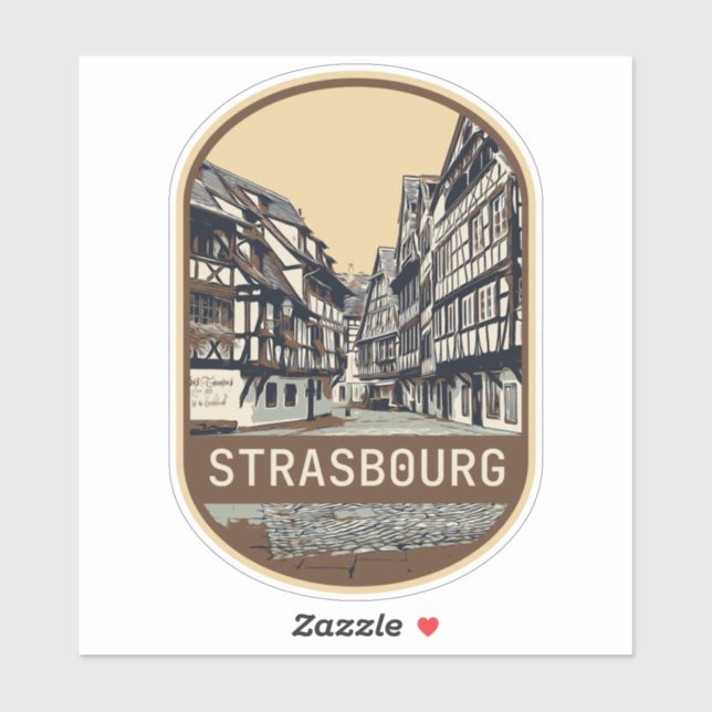 Strasbourg city France is my proud hometown Sticke (Sheet)