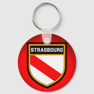 Strasbourg Flag Key Ring