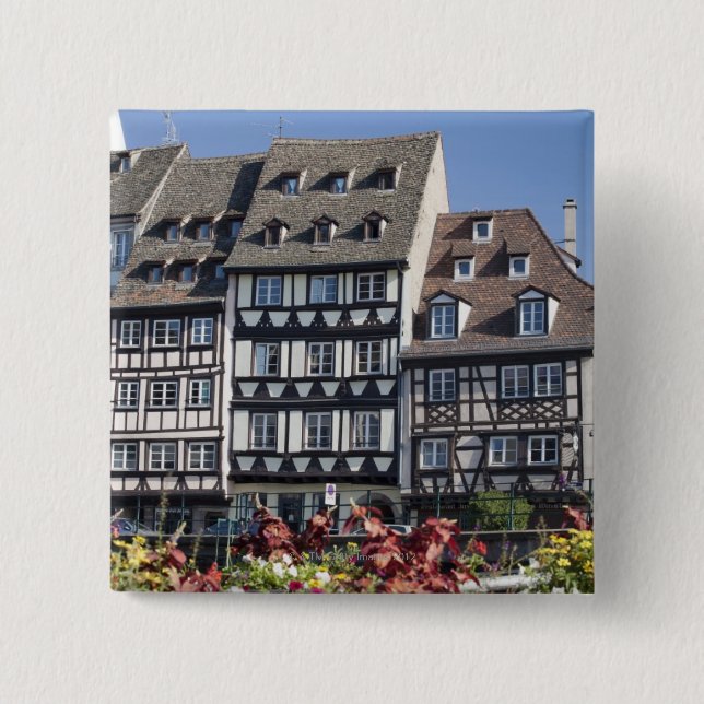 Strasbourg, France 15 Cm Square Badge (Front)