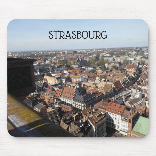 Strasbourg France View From Cathedral Mouse Mat (Front)