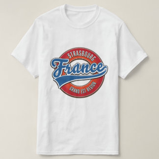 Strasbourg Grand Est region France Retro logo  T-Shirt