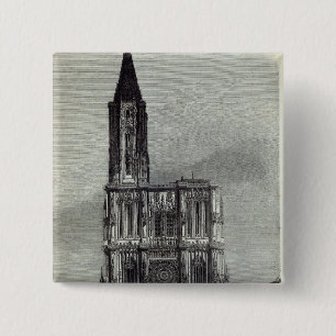 Strasburg Cathedral 15 Cm Square Badge