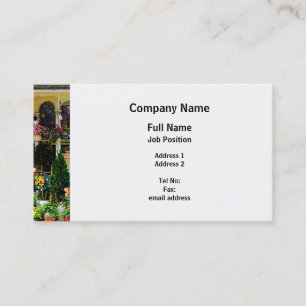 Strasburg Flower Shop Business Card