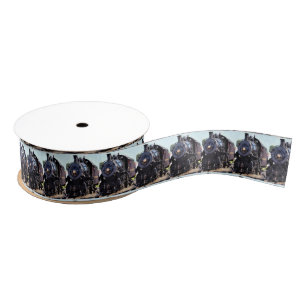 Strasburg Train Photo Ribbon Grosgrain Ribbon