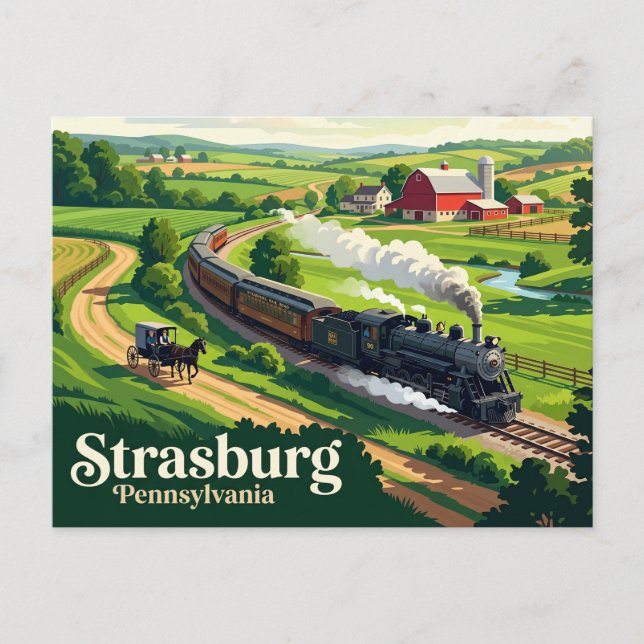 Strasburg USA Postcard (Front)