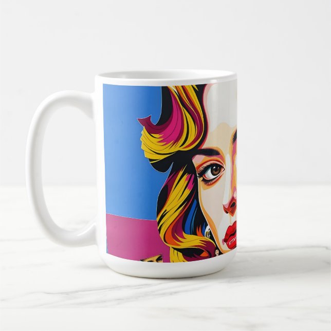 “Strasha” - Gloss Pop Collage Dream Coffee Mug (Left)