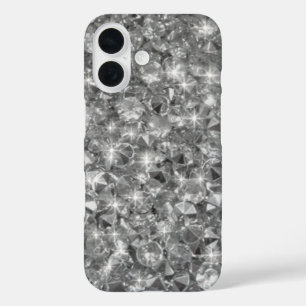 Strass crystals texture image iPhone 16 case