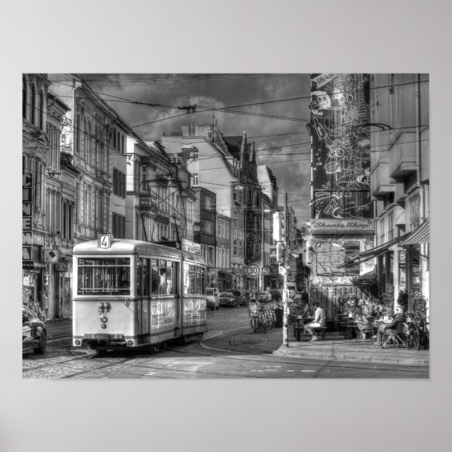 Straßenszene, Bremen Poster (Front)