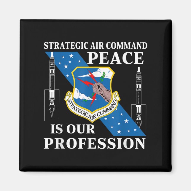 Strategic Air Command Usaf Cold War Peace Is Our P Magnet (Front)