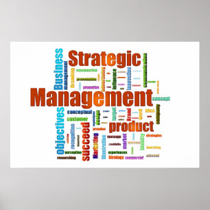 Strategic Management Design Orange Poster