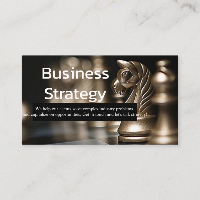 Strategy Professional Business Card (Front)
