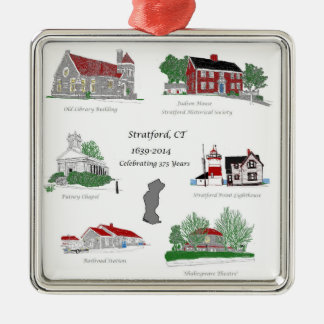 Stratford 375 in Colour Metal Tree Decoration