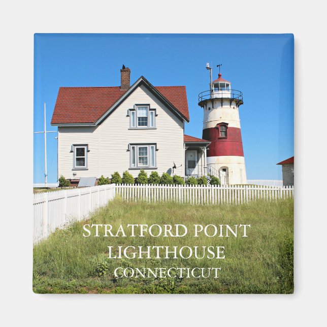 Stratford Point Lighthouse, Connecticut Magnet (Front)