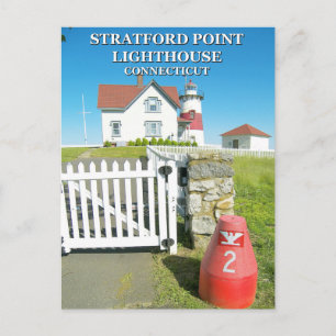 Stratford Point Lighthouse, Connecticut Postcard