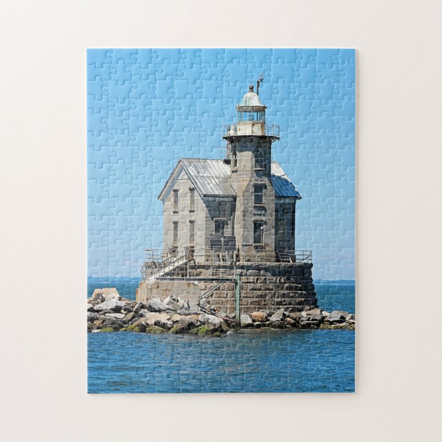 Stratford Shoal Lighthouse, Connecticut Jigsaw Puzzle (Vertical)