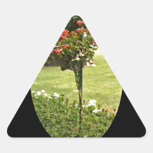 Stratford-upon-Avon England Garden Roses jGibney Triangle Sticker