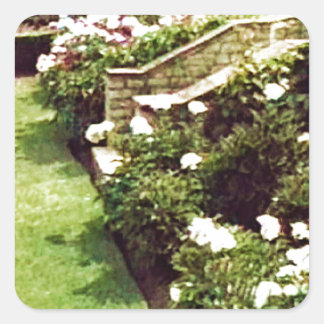 Stratford-upon-Avon England Garden snap-29087 jGib Square Sticker