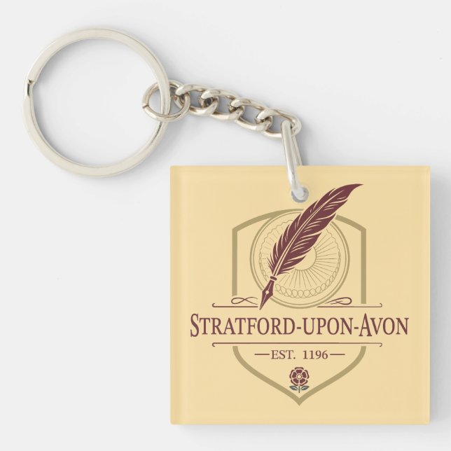 Stratford-upon-Avon England Key Ring (Front)