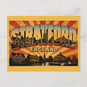 Stratford-upon-Avon England Shakespeare's Postcard